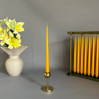 Yellow Taper candle (32 cm)