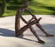 Curious Man Garden Sculpture ( 3 feet)