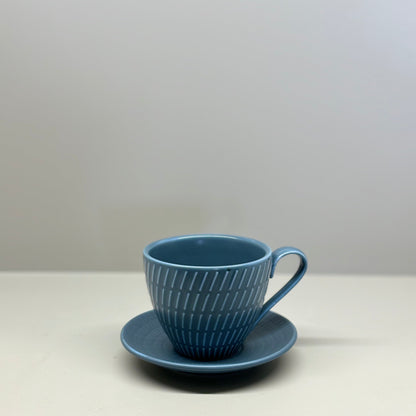 Blue Mangata Expresso Coffee Saucer Set