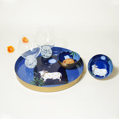 Heritage Decorative Tray with Bowls Gift box