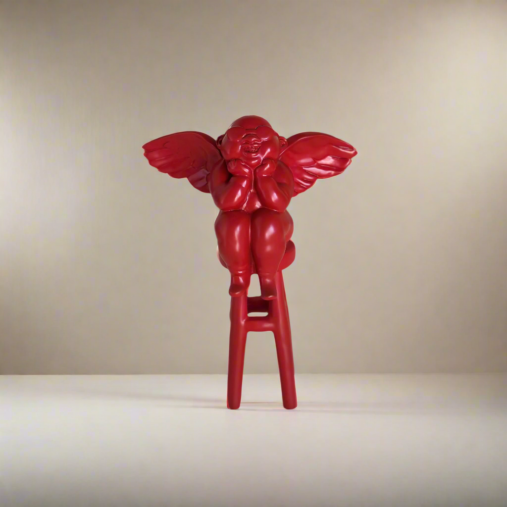 Caeles Angel Red Sculpture