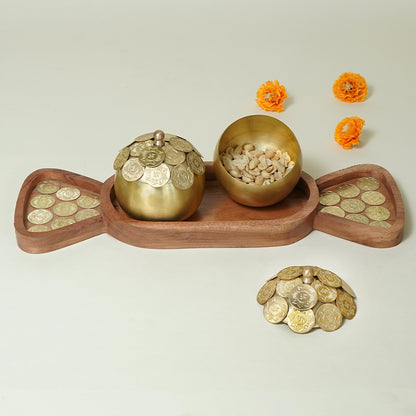 Brass Mithai Platter (Diwali Gift)
