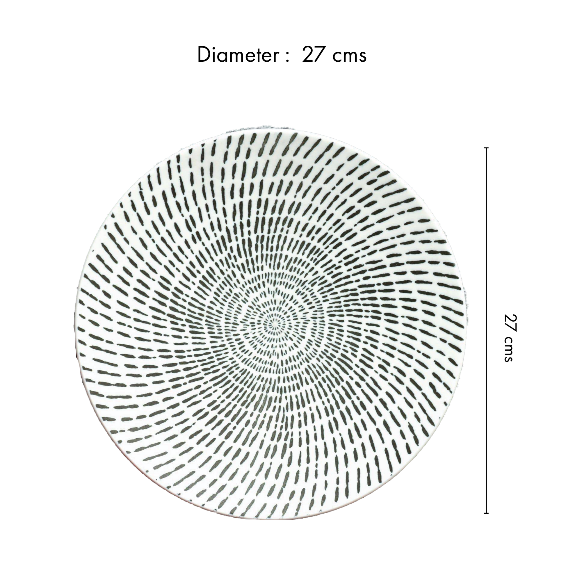 Mangata Modern White Dinner Plate