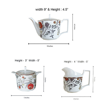 Marigold Bonechina Tea Set ( set of 15 pcs)