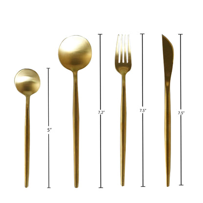 Nordic Gold Starter Cutlery (Set of 24 pieces)