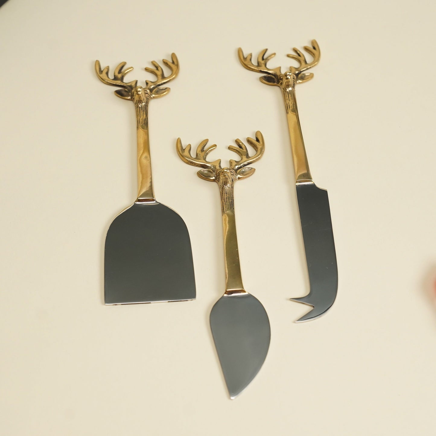 Deer Christmas Cheese knives (set of 3)