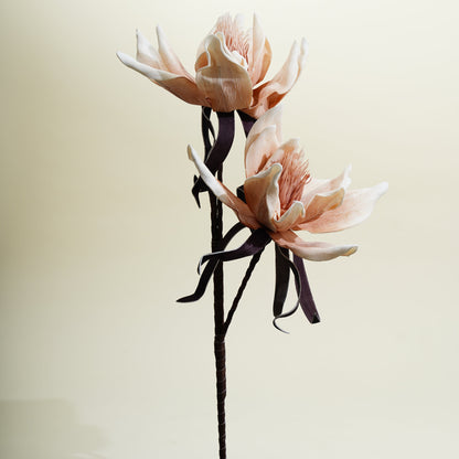 Peach Magnolia Artificial Flower Stem