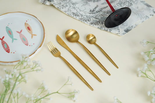 Nordic Gold Starter Cutlery (Set of 24 pieces)