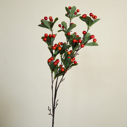 Red Berry Branch Flower Stem