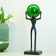 Marmor Green Ball Man sculpture
