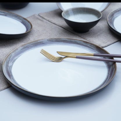 Marmor Earthy White Dinner Plate