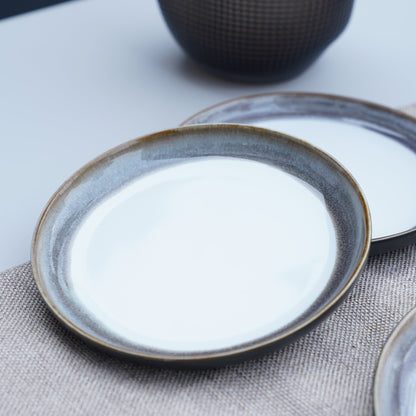 Marmor Earthy White Ceramic Side Plate
