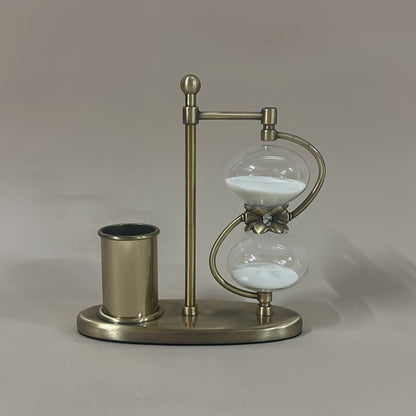 Office Decor Hourglass with Pen holder