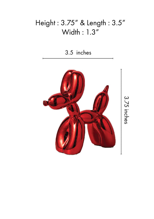 Living Room Ballon Dog Sculpture (RED)