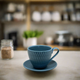 Blue Mangata Expresso Coffee Saucer Set