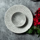 Mangata Modern White Dinner Plate