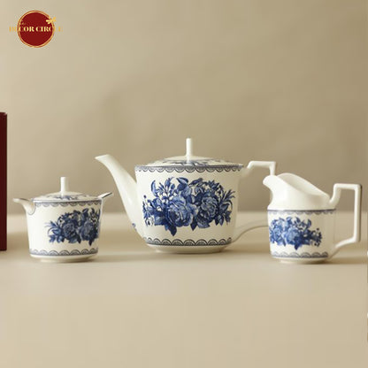 Kheima Blue Paradise Luxury Tea set ( Set of 15 pcs)