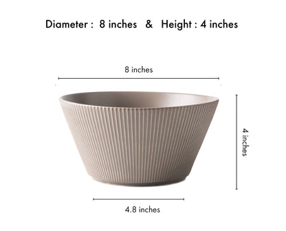 Elysian Beige Serving Large Bowl