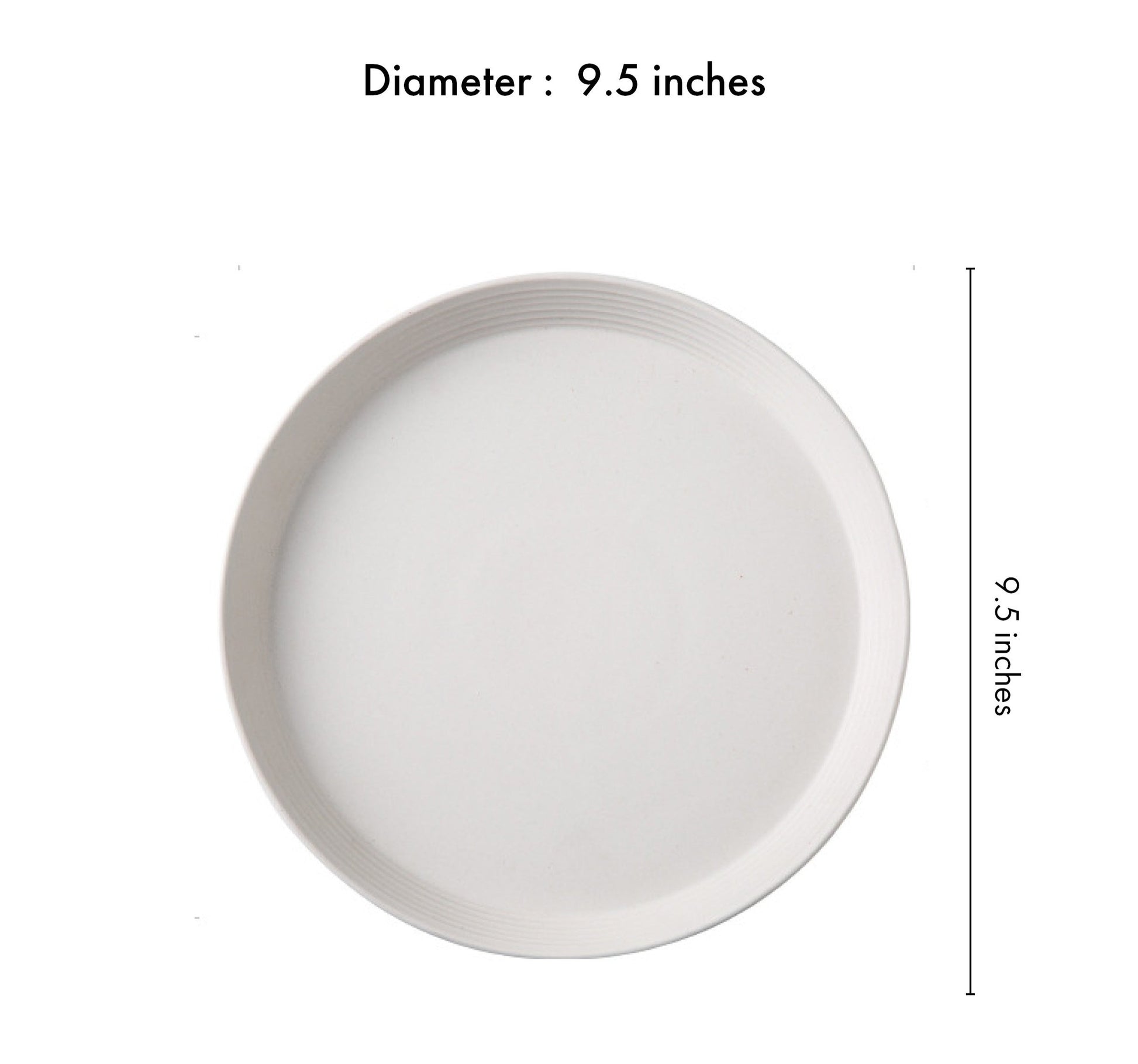 Elysian Ivory Deep dish Dinner plate - The Decor Circle