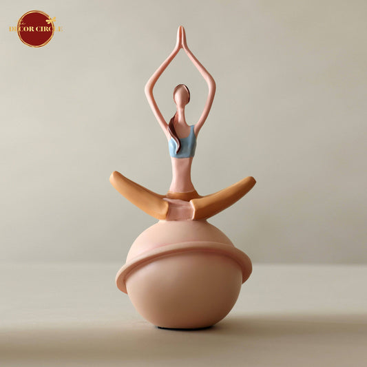 Animus Yellow Yoga Lady Sculpture