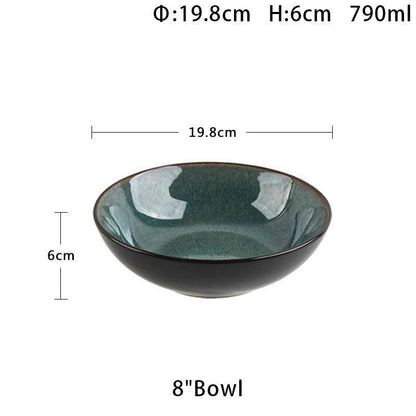 Luxury Inpensus Green Serving Bowl (Large)