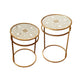 Mirror Metal Gold Nesting Tables (Set of 2)