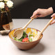 Sunny Pomegranate Wooden Multipurpose Salad Bowl