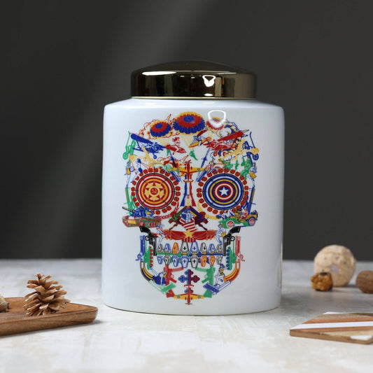 Bar Decor Skull Art Decorative Jar-Large - The Decor Circle