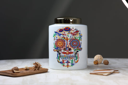 Bar Decor Skull Art Decorative Jar-Large - The Decor Circle