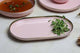 Beatus Ceramic Oval Starter Pink Platter