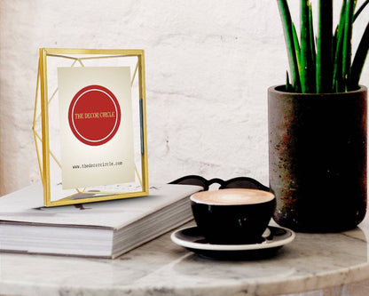 Home Decor Contemporary Metal Gold Photo Frame - The Decor Circle