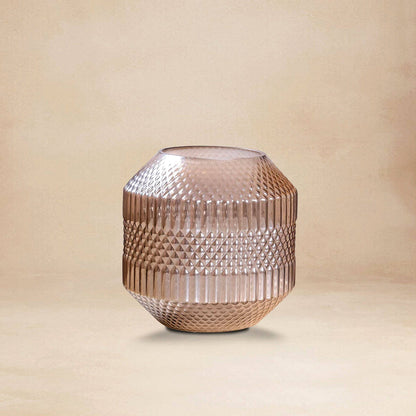 Home Decor Mangata Ombre Gold Glass Vase-Small - The Decor Circle